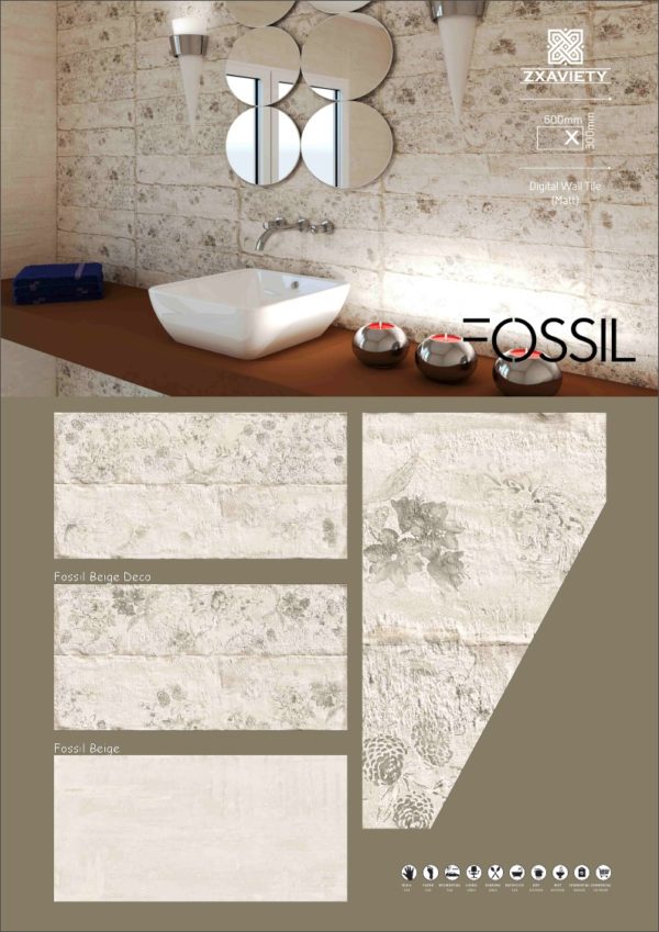 Fossil Digital wall tile