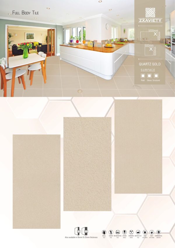 Quartz Gold Full Body Tile